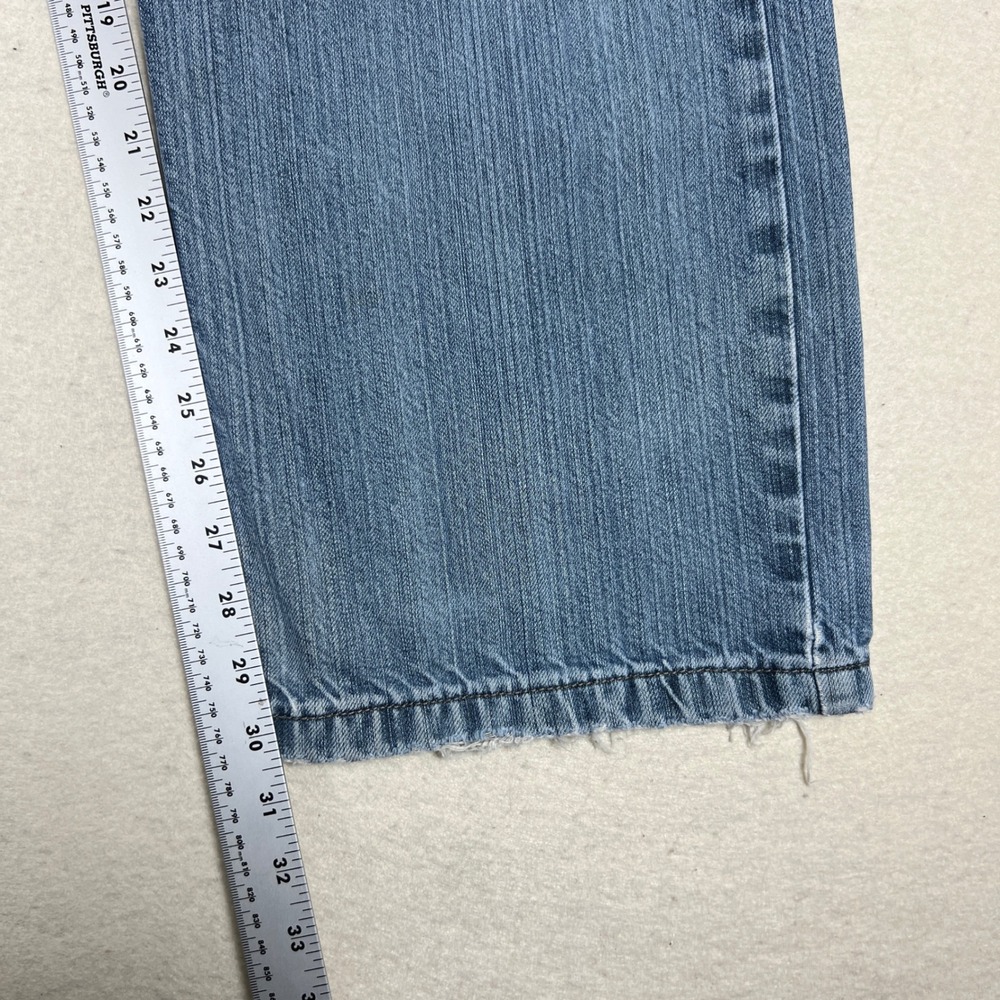 Vintage Distressed Silver Tab Low and Loose Jeans Men 33x32 Blue Medium Wash Y2K - Picture 8 of 12